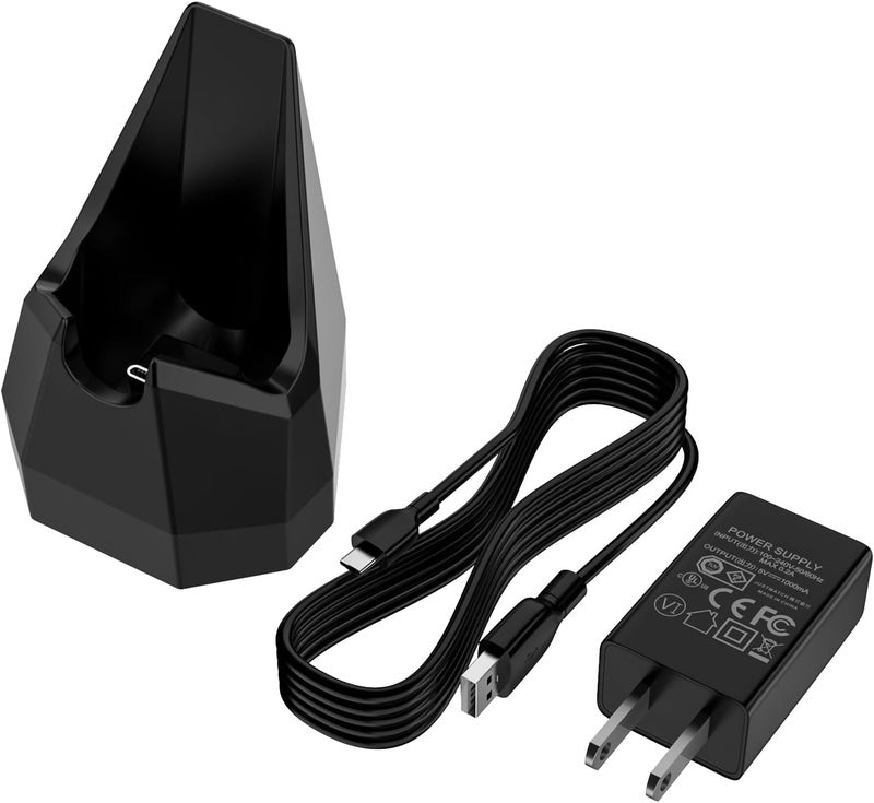 قاعدة شحن لجهاز مانسكيبيد ذا بيرد هيدجر مع محول تيار متردد، قاعدة الشحن فقط تناسب جهاز مانسكيبيد بريميوم لحلاقة اللحية مع كابل USB بطول 4.9 قدم