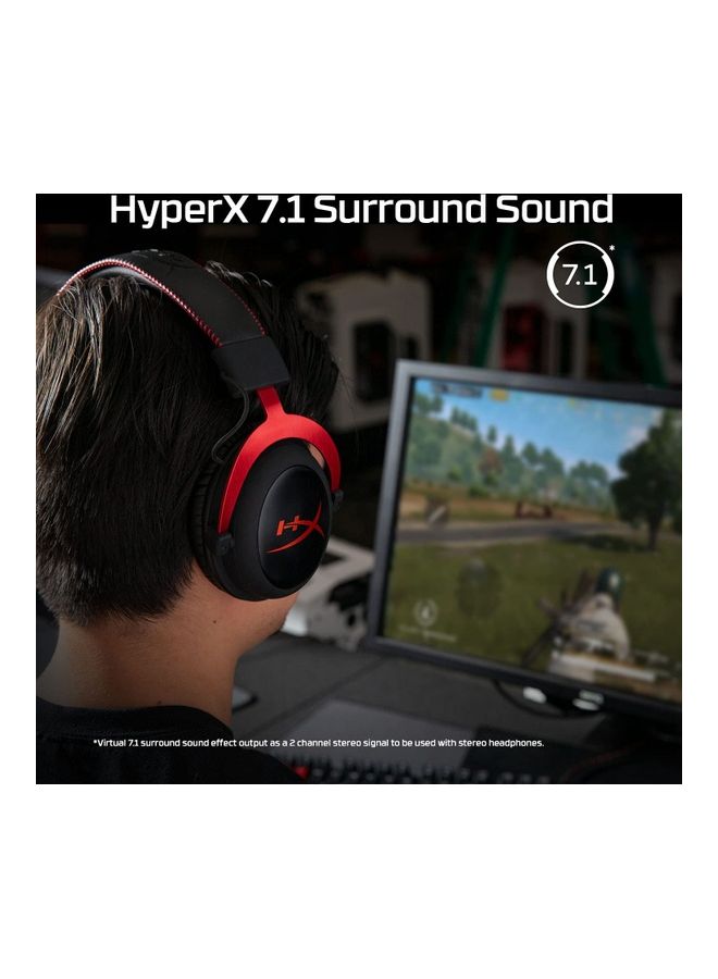 Hyperx Cloud II Red Pro Gaming Headset (4P5M0AA) - Image 2