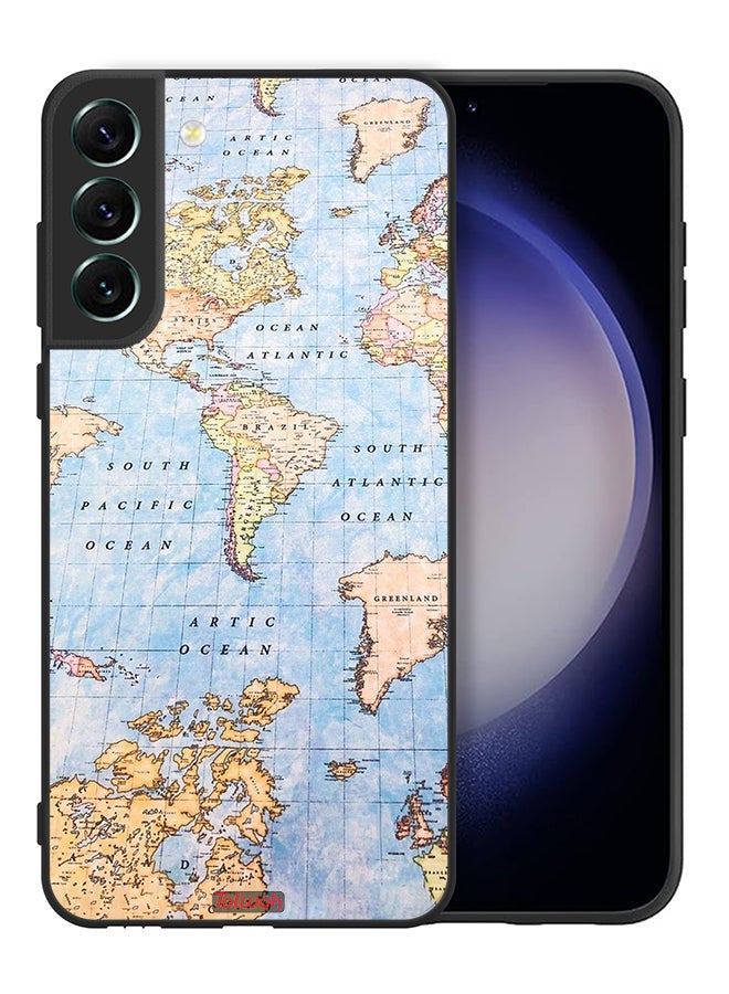 Tolwak Samsung Galaxy S21 Plus 5G Protective Case Cover World Map - Image 2