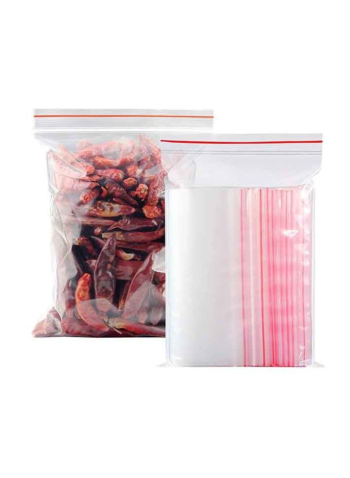 Plastic Ziplock Bags Storage Bags for Food and Fruit Packaging 10×15cm 100pcs - Image 1