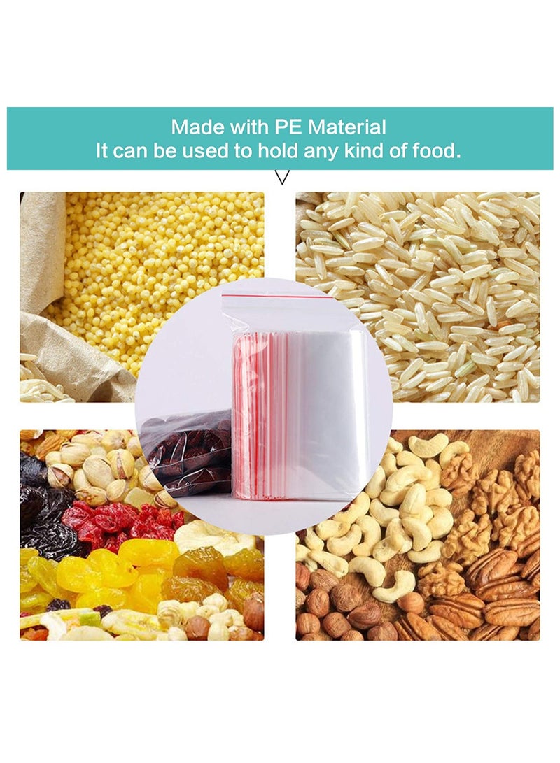 Plastic Ziplock Bags Storage Bags for Food and Fruit Packaging 10×15cm 100pcs - Image 3