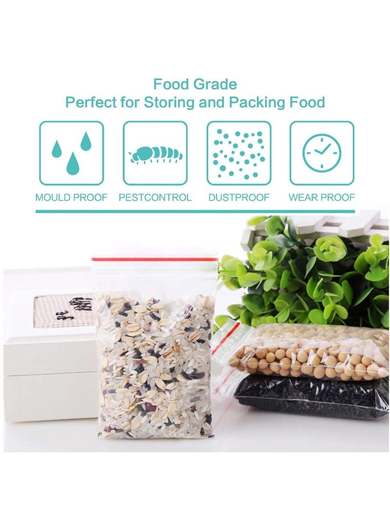 Plastic Ziplock Bags Storage Bags for Food and Fruit Packaging 10×15cm 100pcs - Image 4