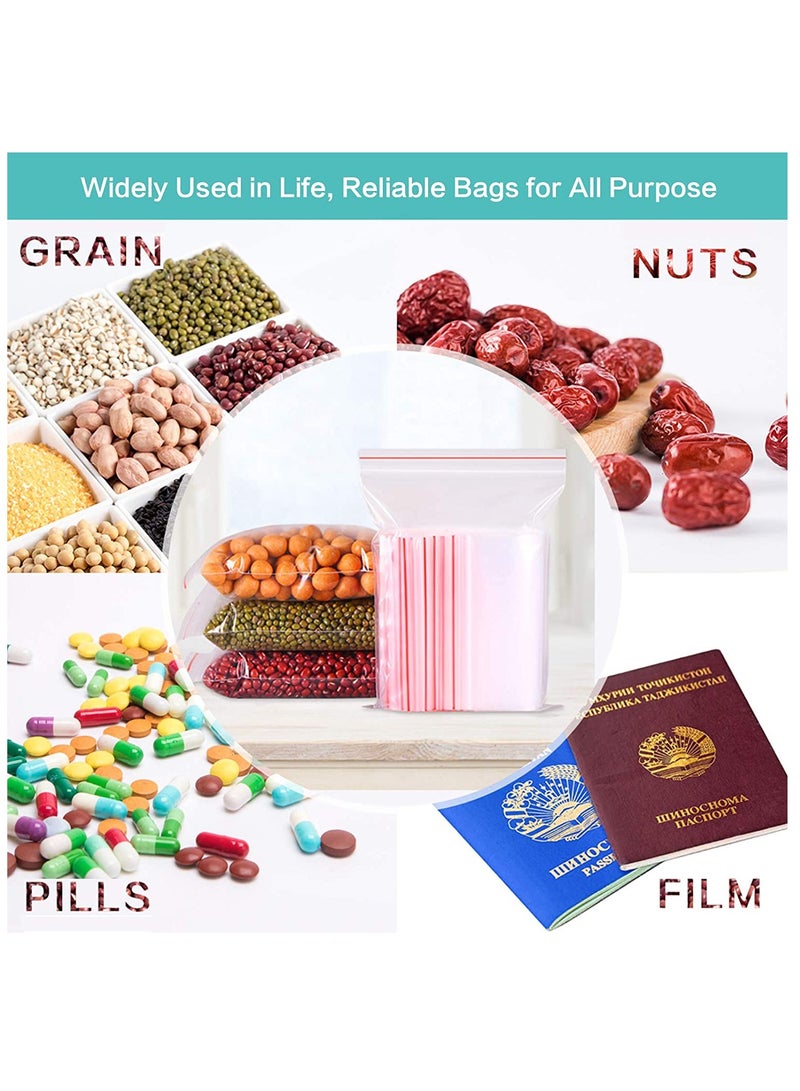 Plastic Ziplock Bags Storage Bags for Food and Fruit Packaging 10×15cm 100pcs - Image 2