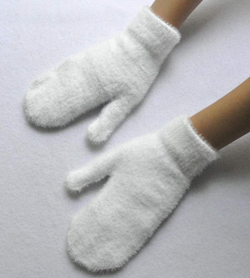 BaiX Women and Men's Cozy Winter Knitted Mittens Warm Fingerless Gloves - Image 3