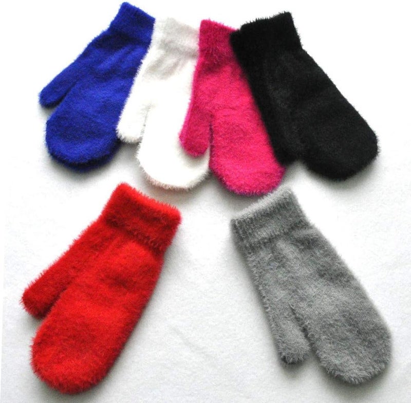 BaiX Women and Men's Cozy Winter Knitted Mittens Warm Fingerless Gloves - Image 4