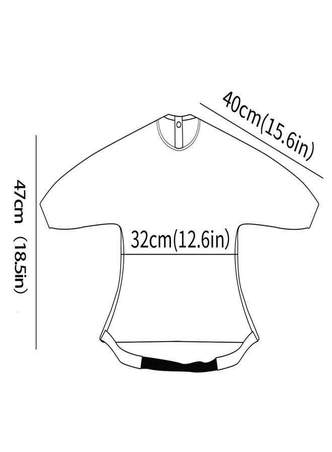 CoolaPeach 2Set Feeding Bibs Long Sleeve Baby Bib - Mess-Proof Feeding Bibs for Babies - Adjustable, Waterproof, and Highchair/Table Attachment(Sunflower) - Image 4