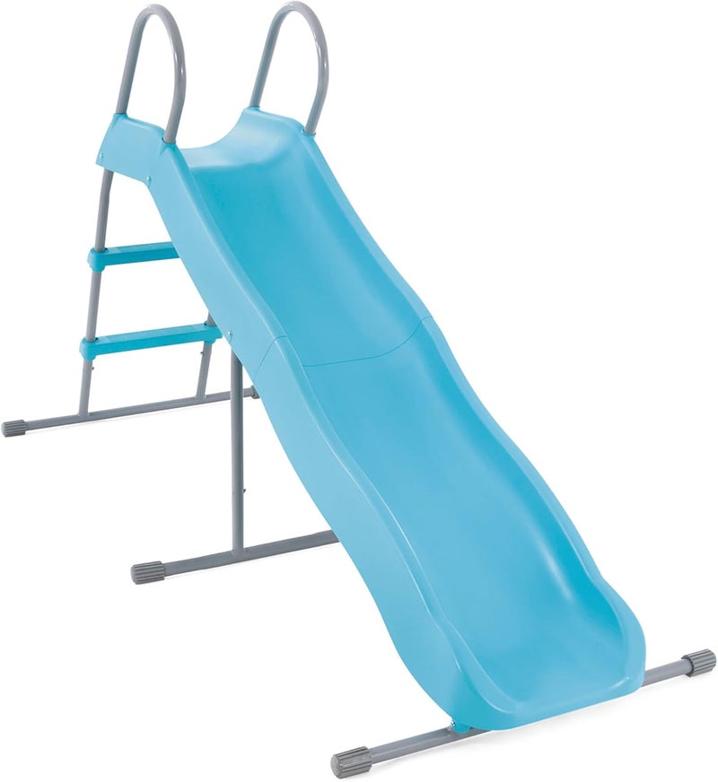 انتكس Intex 44106 زلاجة حديقة الأطفال من الفولاذ والبلاستيك، أزرق، 196 × 84 × 119 سم - Image 1