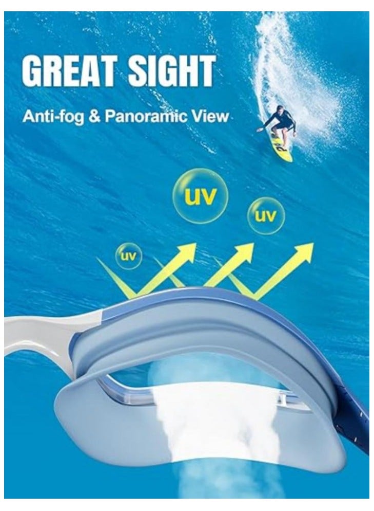 Y&D Two Piece Waterproof Swimming Goggles And Cap - Image 2