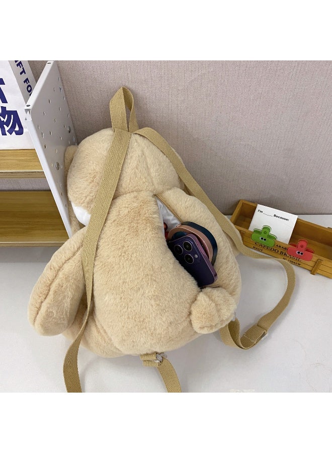 لبونير كيس كتف أرنب ناعم نسيج ناعم + تعبير لطيف متبادل، تصميم جديد ذو سعة كبيرة وزن خفيف 0.48 كجم عنصر أساسي لرواج التسوق اليومي مناسب لكل من العطاء كهدية والاستخدام الشخصي متعدد الاستخدامات للسيناريوهات المختلفة - Image 5