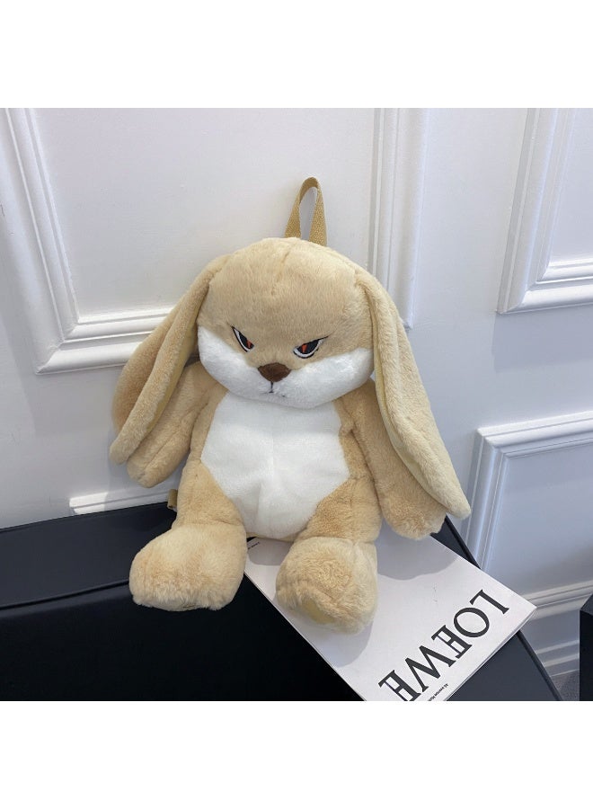 لبونير كيس كتف أرنب ناعم نسيج ناعم + تعبير لطيف متبادل، تصميم جديد ذو سعة كبيرة وزن خفيف 0.48 كجم عنصر أساسي لرواج التسوق اليومي مناسب لكل من العطاء كهدية والاستخدام الشخصي متعدد الاستخدامات للسيناريوهات المختلفة - Image 2