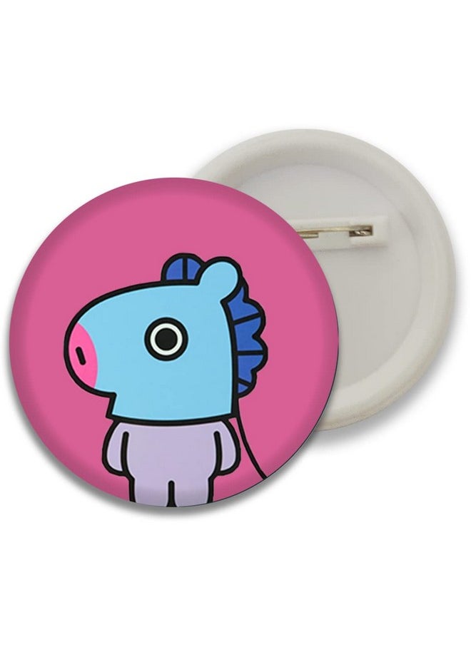 D2c D2C BTS Round Pin Button Badge for Boys Girls Men & Women Kpop Character batches for Bags, Backpack, Birthday Gift, Party Size-58mm Multicolor  - Image 3