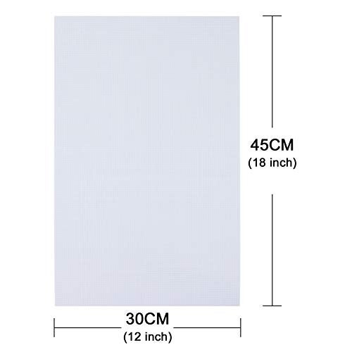 Similane 6 Pieces Aida Cloth 14 Count Cross Stitch Fabric, White, 12 by 18-Inch - Image 2