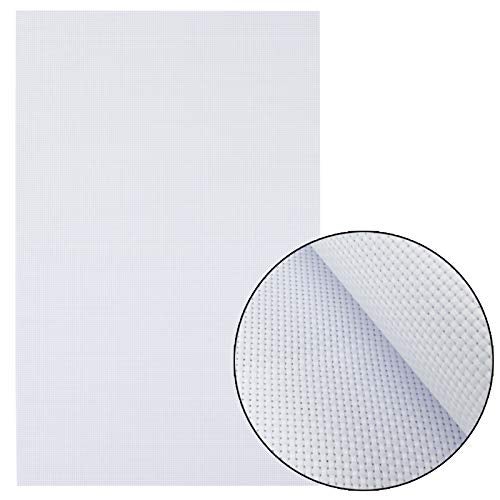 Similane 6 Pieces Aida Cloth 14 Count Cross Stitch Fabric, White, 12 by 18-Inch - Image 3