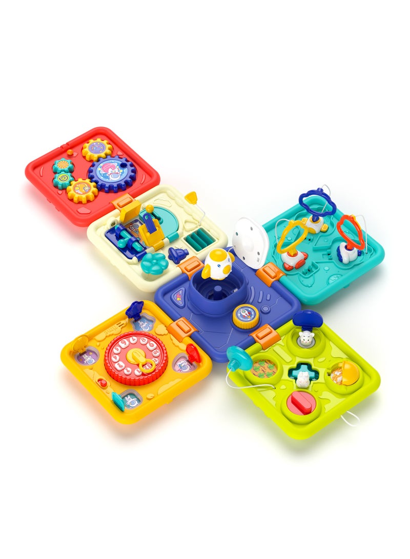 general Baby Busy Ball 0-3 Years Old Baby Polyhedron Hexahedron Multifunctional Game Box Game Table Toys - Image 4