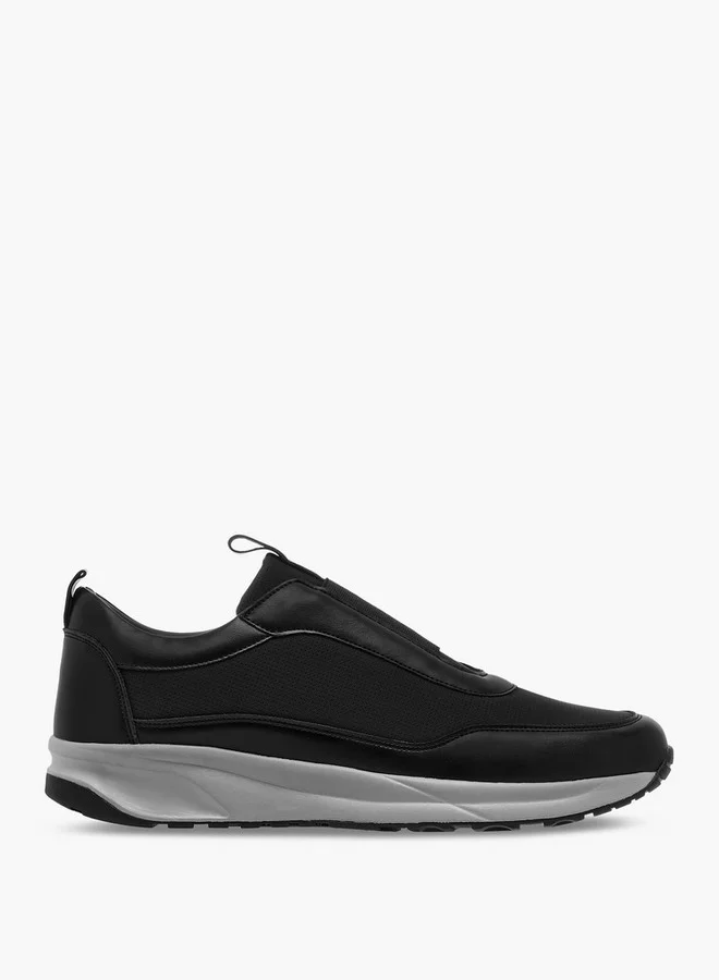 LBL by Shoexpress Men's Panelled Slip-On Sneakers