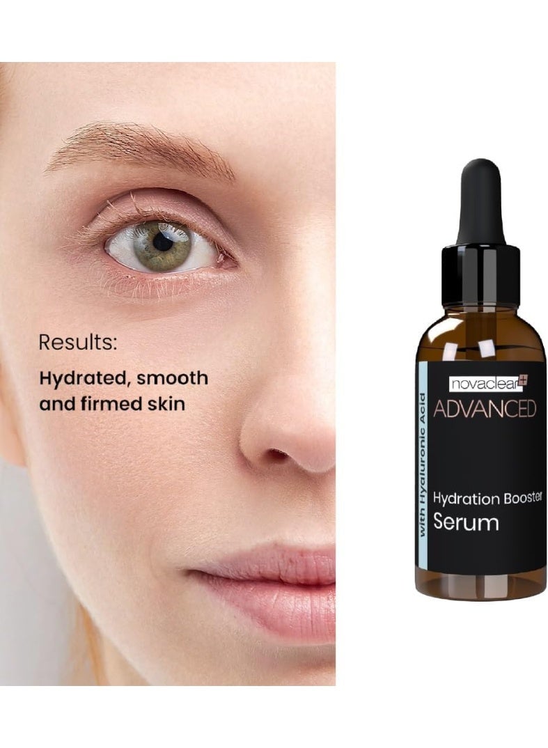 Novaclear Advanced Hydration Booster Serum 30ml – Hyaluronic Acid & Rice Extract for Deep Moisturizing & Anti-Aging - Image 3