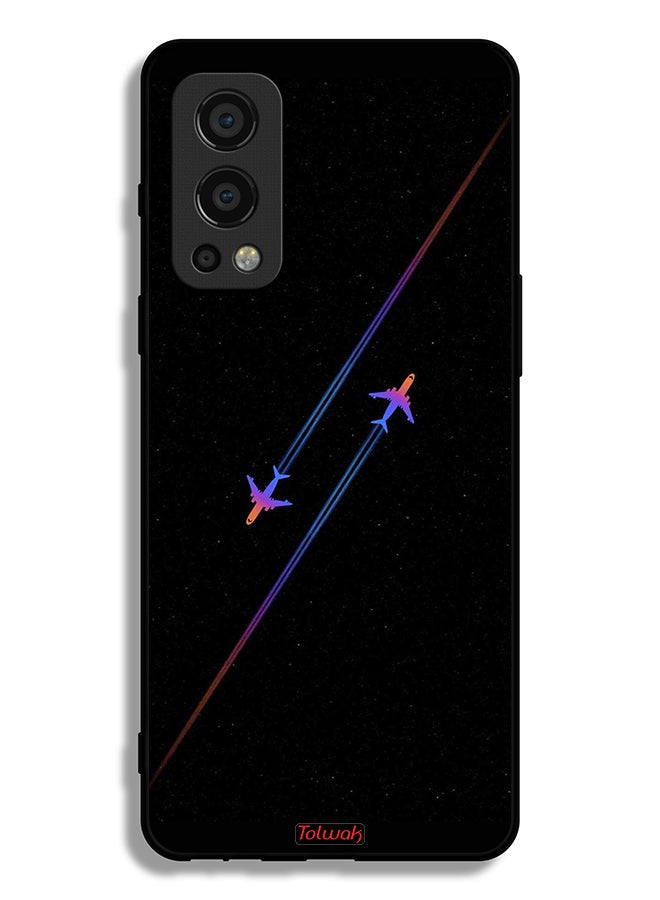 Tolwak OnePlus Nord 2 5G Protective Case Cover Airplanes Art - Image 2