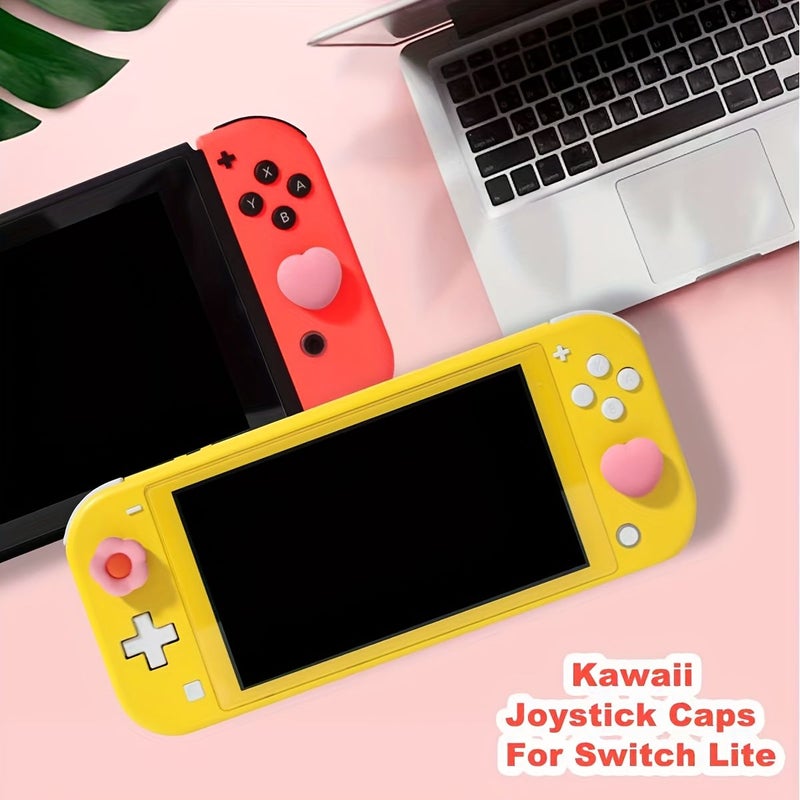أغطية مقابض الإبهام على شكل قلب وزهرة (قطعتان) لجهاز Nintendo Switch - Image 4