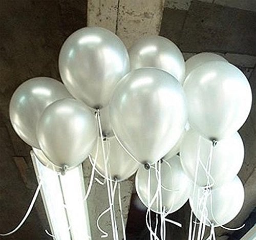 Evisha HD Big Size 50 pcs Metallic | Latex Balloons | Theme Party, Party Decoration | Birthday Party Balloons | Balloons for Party Decoration (Green White) - Image 3