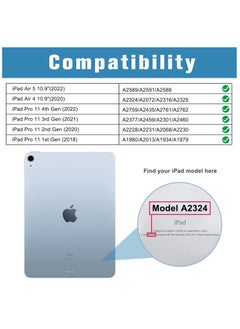 Procases 2 Pack Ipad Air 5Th 4Th Generation Screen Protector Ipad Pro 11 2022 2021 2020 2018 Tempered Glass Screen Film Guard For 10.9 Inch Ipad Air 5 2022 Air 4 2020 Ipad Pro 11 Inch 1St 2Nd 3Rd 4Th Gen  - Image 2