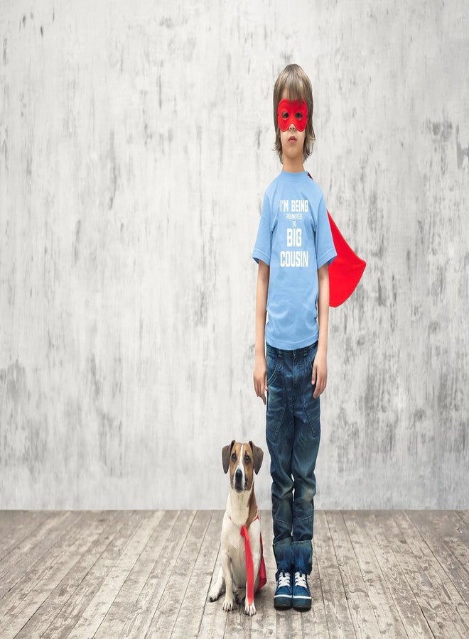 CBTwear Im Being Promoted to Big Cousin Funny Cute and Comfy Toddler T-Shirt - 2T, Blue - Image 3