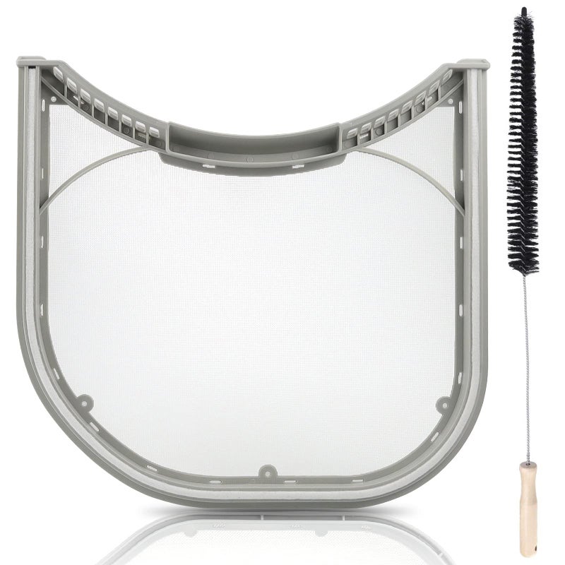 APPLIANCEMATES 5231EL1003B Dryer Lint Filter with Felt Seal Compatible for Lg and Kenmore Dryer Lint Screen Replacement Part 1266857 AP4440606 Includes Clothes Dryer Lint Vent Trap Cleaner Brush