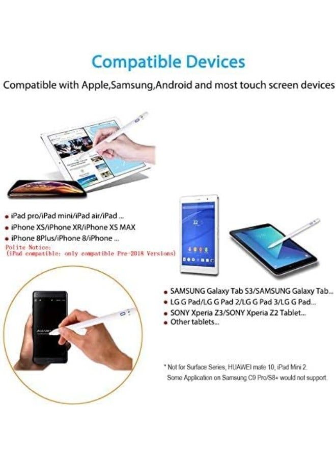Digitplus Active Stylus Digital Pen for Touch Screens,Compatible for iPhone 6/7/8/X/Xr iPad Phone &Tablets, for Drawing and Handwriting on Touch Screen Smartphones & Tablets (iOS/Android) - Image 3