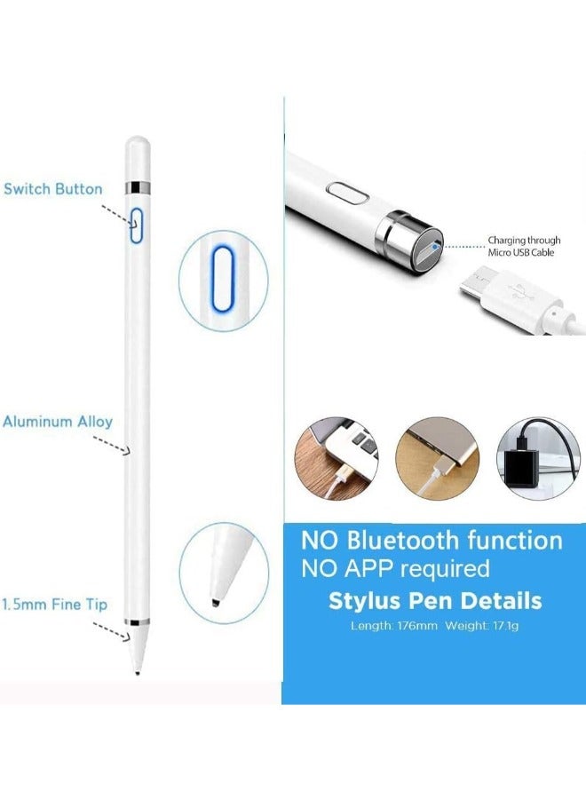 Digitplus Active Stylus Digital Pen for Touch Screens,Compatible for iPhone 6/7/8/X/Xr iPad Phone &Tablets, for Drawing and Handwriting on Touch Screen Smartphones & Tablets (iOS/Android) - Image 4