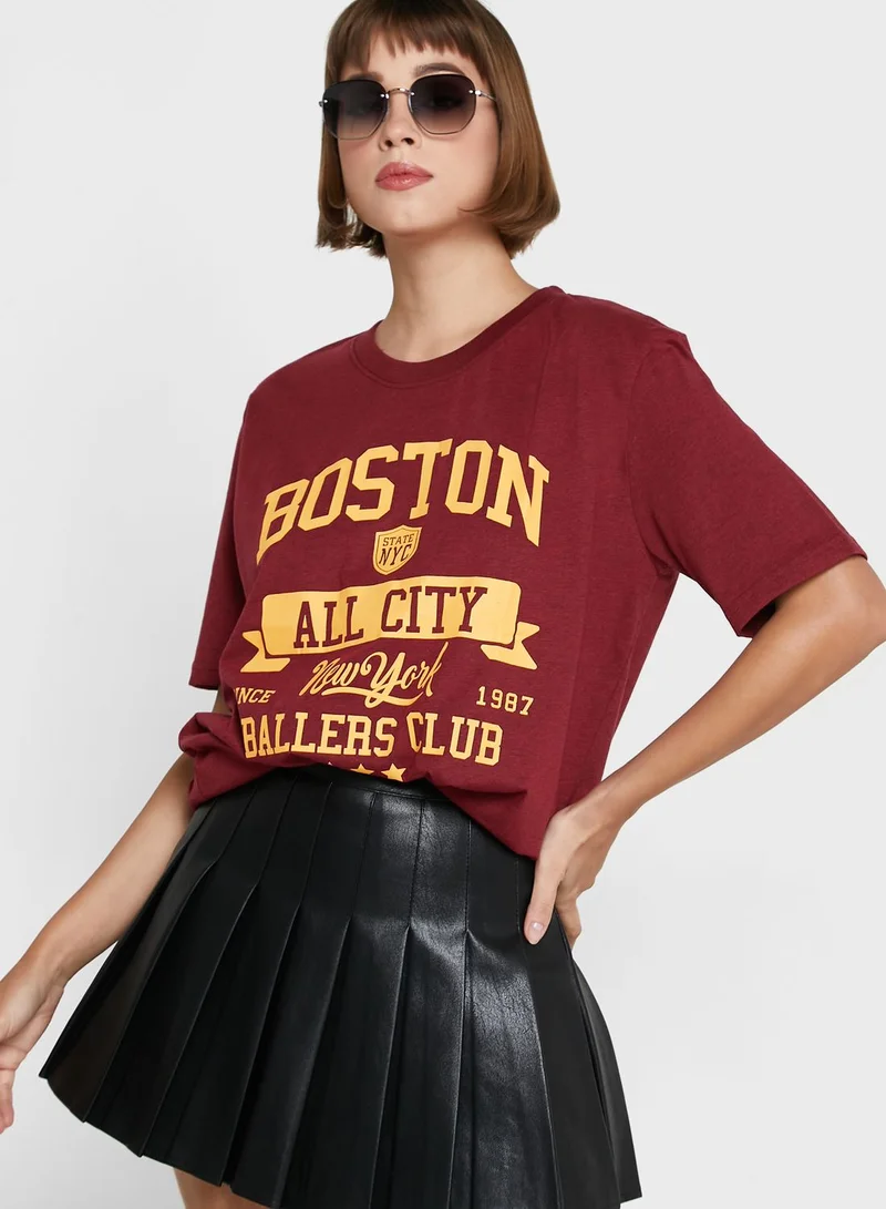 Ginger Graphic Melange T-Shirt