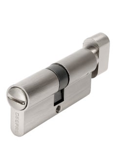 GEEPAS Geepas Mortise Cylinder 70 MM,  Coin Slot For Easy Entry, Keyless Cylinder For Mortise Lock Body, Anti Corrosive Material, Suitable For Washroom Doors, Easy Installation With M5 Screw.  - Image 1