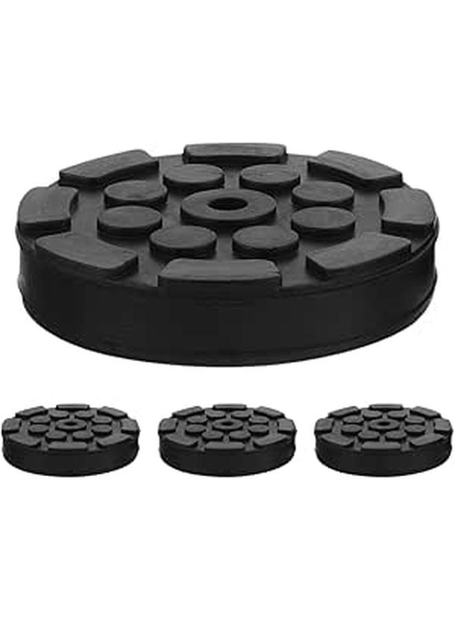4pcs Heavy Duty Octagonal Rubber Jack Pad Lift Adapters for Car Automotive Repair Workshop - Image 1