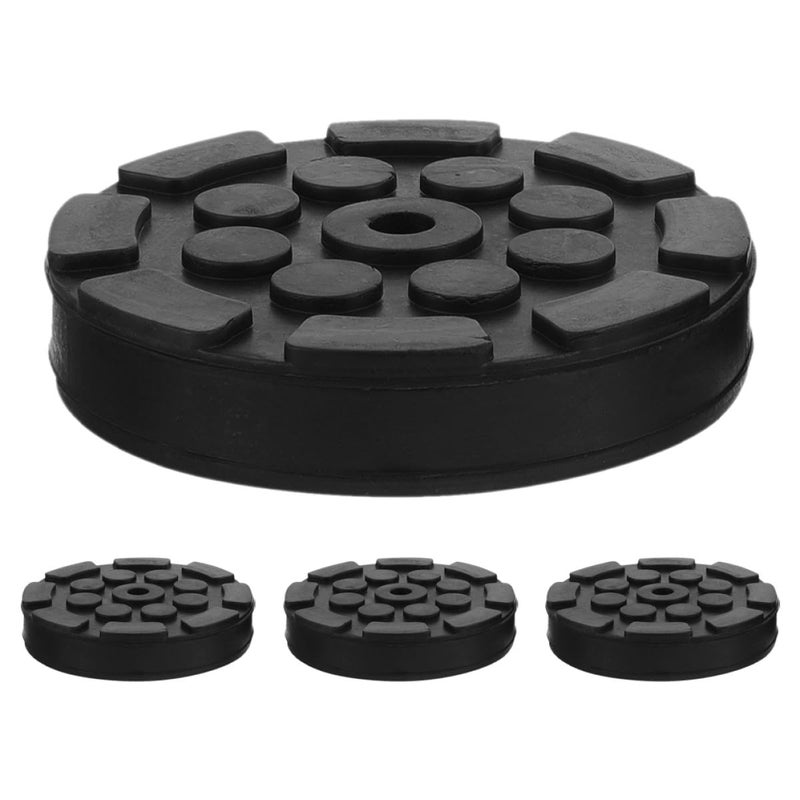 4pcs Heavy Duty Octagonal Rubber Jack Pad Lift Adapters for Car Automotive Repair Workshop - Image 2