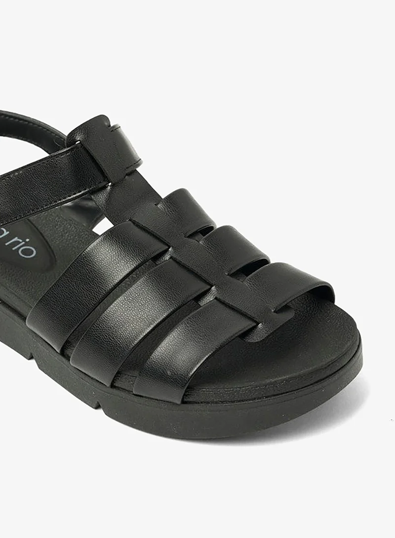Beira Rio Black Flat Sandals for Women – Stylish Ladies Flat Sandals & Comfortable Flat Slippers for Women | Best Price UAE