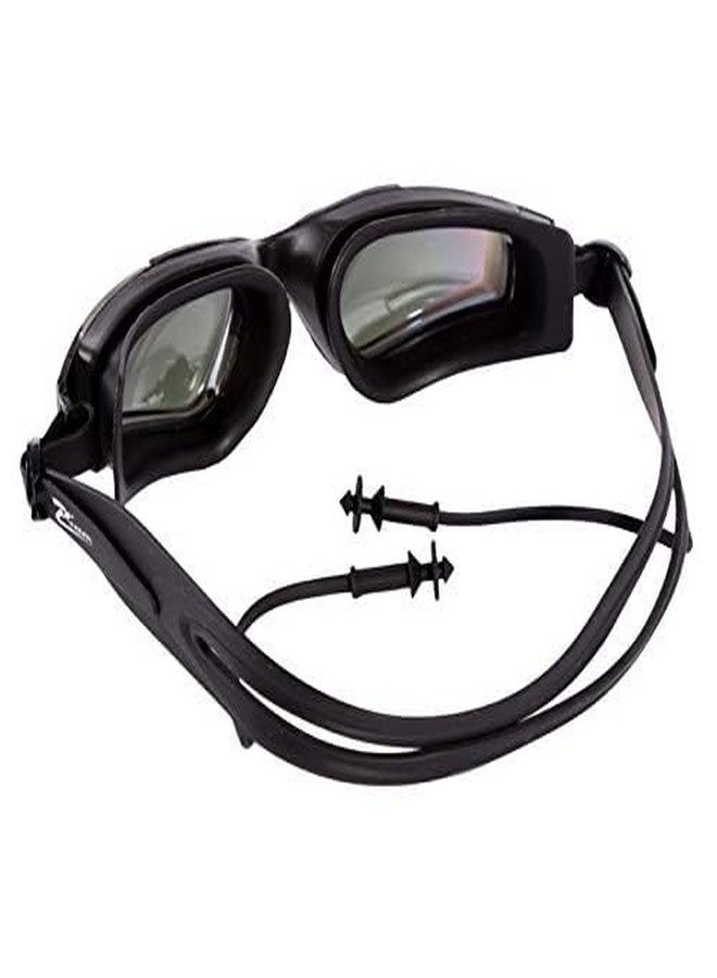 KNK Anti-Fog Swimming Goggles with UV Protection for Men & Women | Wide Angle View | Anti-Leak 3D Design | Built-in Ear Plugs | Ideal for Kids & Adults | Eco-Friendly Material (Black) - Image 4