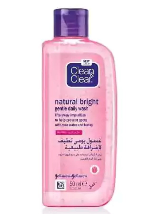 CLEAN & CLEAR Daily Facial Wash, Natural Brightening. 50ml