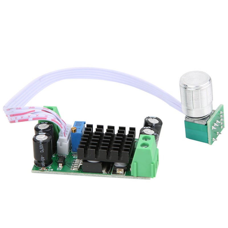 DC Fan Speed Controller: 5V To 24V Voltage Range - Potentiometer With Integrated Switch For Enhanced Convenience, 1A Current Indicator, High-Quality Circuit Board For Brushless Motors For Wiring And I - Image 1
