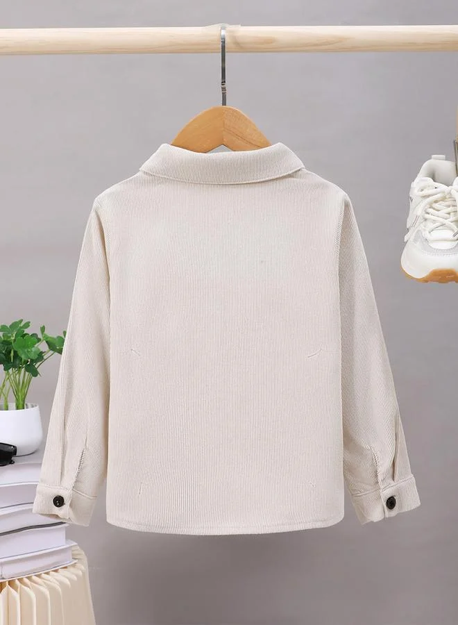 Take Two Take Two Boy's Solid Pocket Detail Button Up Shirt