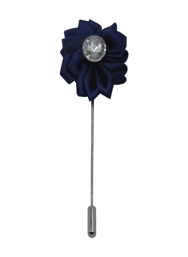 Sullery Men's Crystal Blue Blue Brass Brooch For Men And Boys - Image 1