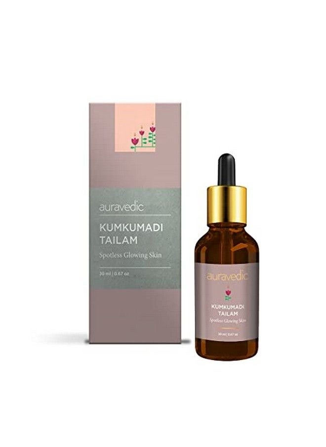 Auravedic Kumkumadi Tailam Oil For Face 30Ml Kumkumadi Face Oil For Glowing Skin Kumkumadi Oil For Face Oil For Women Men Pure Luxuriously Smooth Kumkumadi From Kerala For All Skin Type  - Image 2
