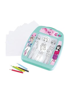 PLAYGO PlayGo Fashionista Light Box B O – LED Light Box with Fashion Templates for Kids  - Image 2
