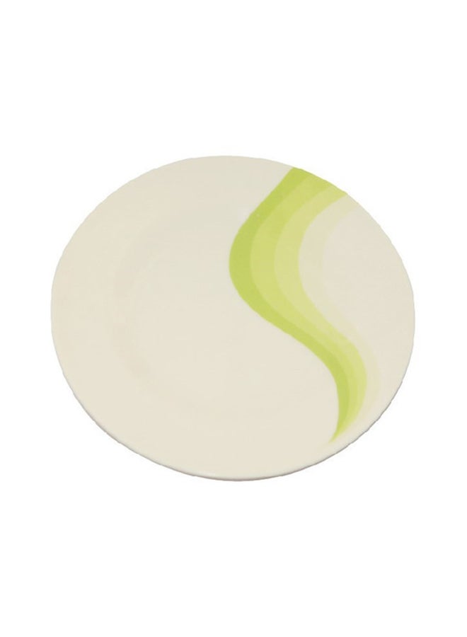 Royalford 8" Melamine Ware Super Rays Flat Plate - Soup Plates Pasta Plates | plate with playful Classic decoration, dishwasher safe | Ideal for Soup, Deserts, Ice Cream & More