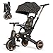 Bebehoo Tricycle Stroller for ToddlerFoldable Baby TricycleKids Balance Bike with Push HandleToddlers Stroller Bike with 1 to 5 Years7in1 Push Tricycle Bike for KidsGold - Image 3