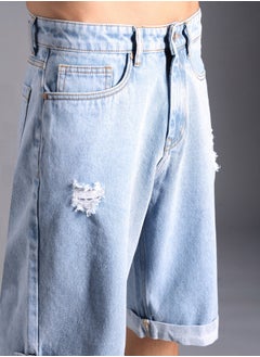 HIGH STAR Men Indigo 8 Shorts  - Image 3