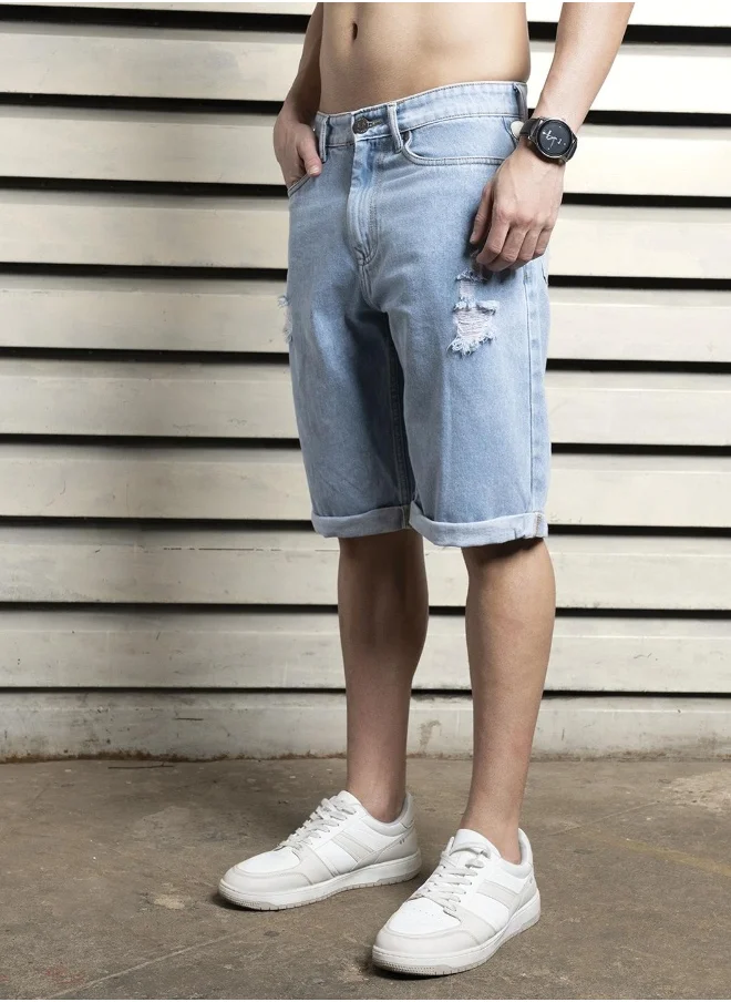 هاي ستار Men Indigo 8 Shorts