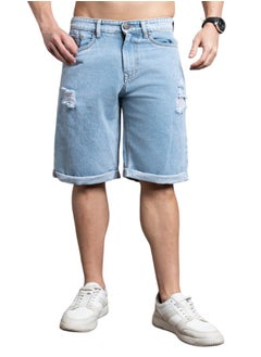 HIGH STAR Men Indigo 8 Shorts  - Image 2