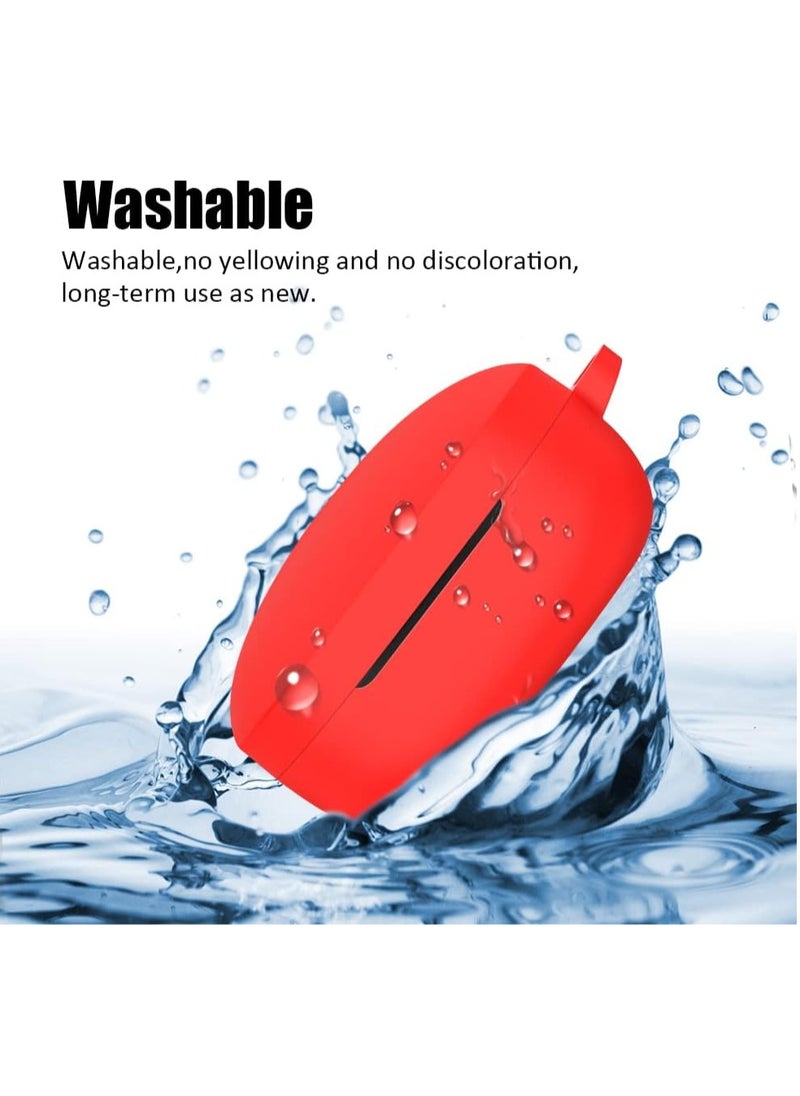 Generic - Shock-Proof Scratch-Proof Mobile Silicone Protective Case Cover with Hanging Loop for Anker Sound Core Life P2 Mini Headphones (Red) - Image 1