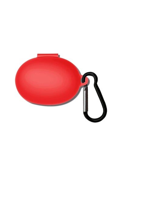Shock-Proof Scratch-Proof Mobile Silicone Protective Case Cover with Hanging Loop for Anker Sound Core Life P2 Mini Headphones (Red)