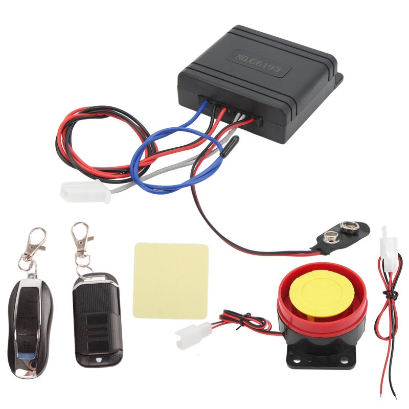 Motorcycle Security Alarm ABS Waterproof Wireless Vibration - 150M Remote High Sensitivity Scooter Anti Theft Alarm for Bike - Image 1