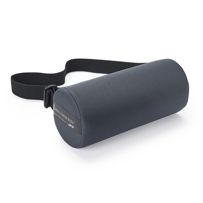 OPTP أوبتي بي The Original McKenzie Lumbar Roll – دعم أسفل الظهر مصنوع في الولايات المتحدة لمقعد المكتب ومقعد السيارة. الوسادة المفضلة من قبل المعالجين الفيزيائيين - كثافة قياسية - Image 1