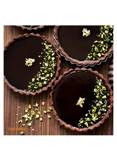chefmade Round Tart Pan Non Stick 4 Inch 4Pcs Quiche Pan  - Image 4